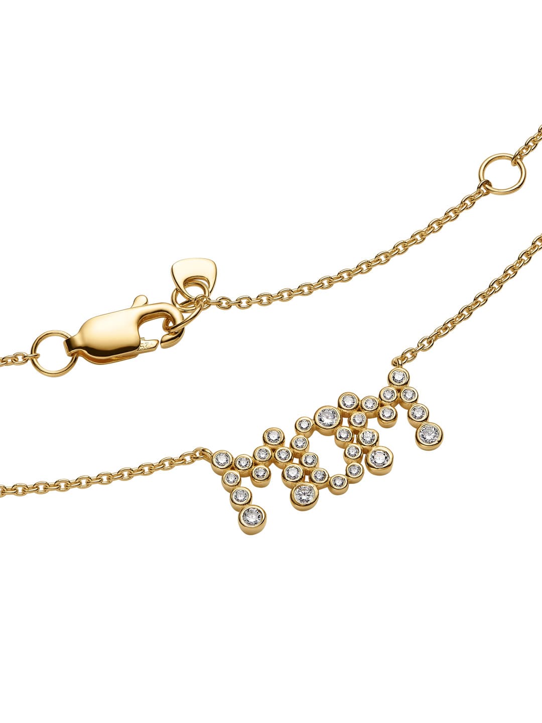 Mom Collet Necklace  - Yellow Gold