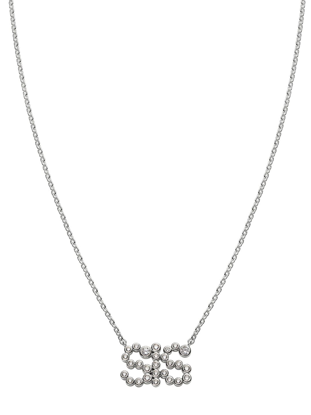 SIS Collet Necklace  - Silver