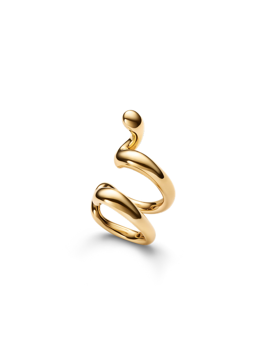 Whirl Ear Cuff  - Yellow Gold