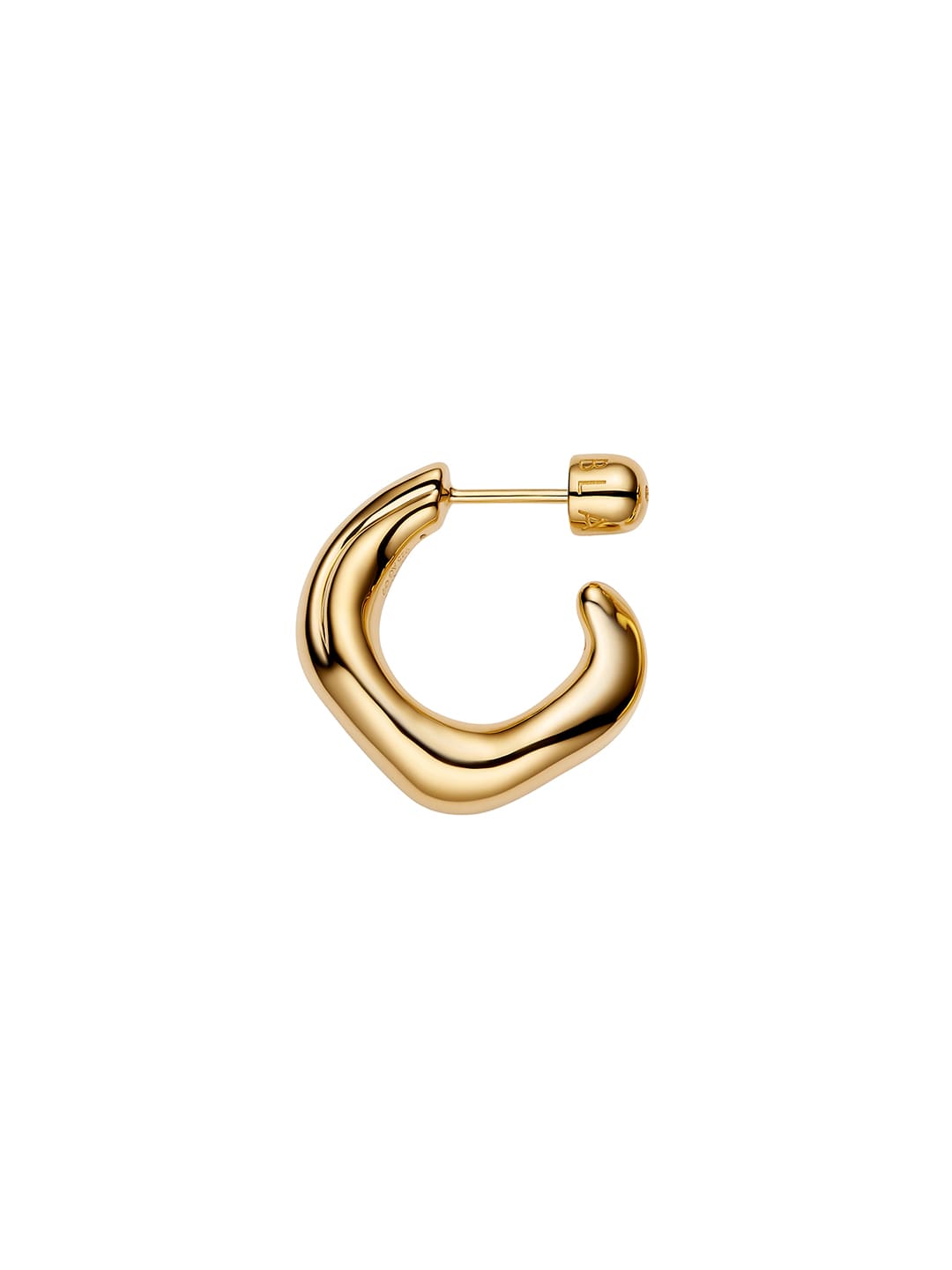 Anil Hoop Pierced Earring Large - Yellow Gold