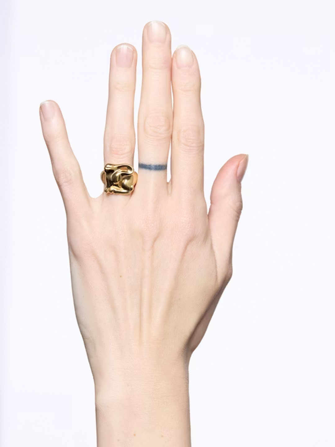 Rabbit Signet Ring  - Yellow Gold