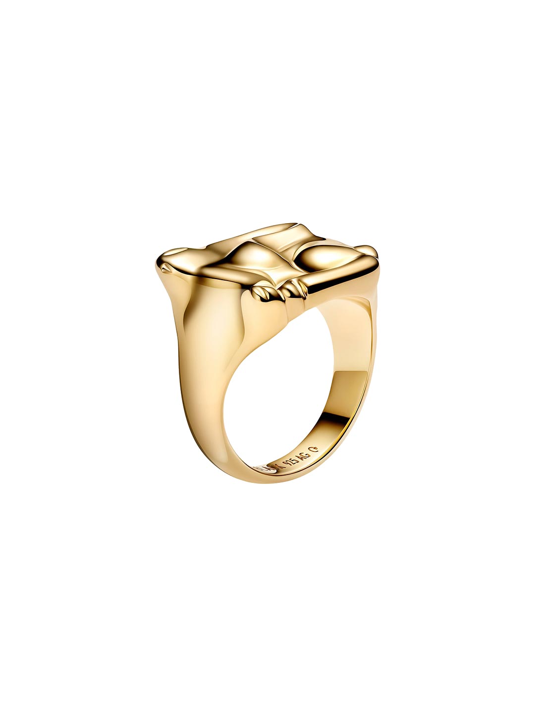 Rabbit Signet Ring  - Yellow Gold