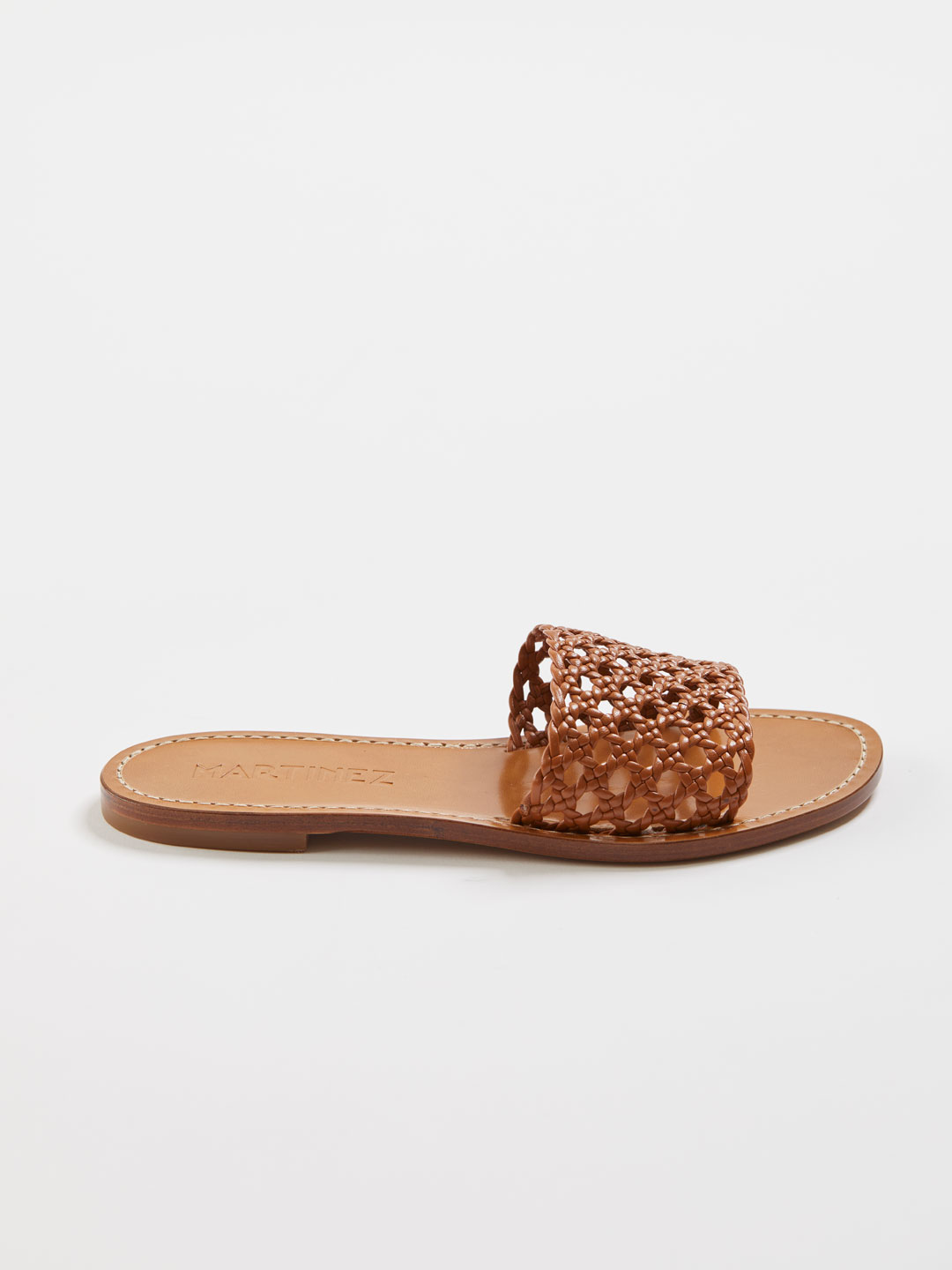 PLAYA CESTA Woven Flat Sandals - Terracotta
