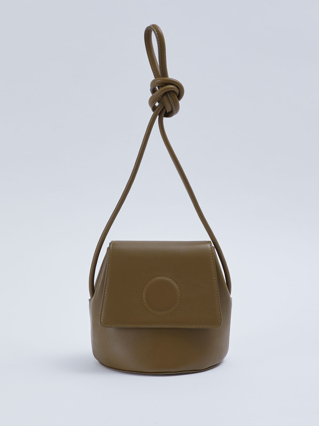 Petite Trapeze Bucket Bag - Khaki