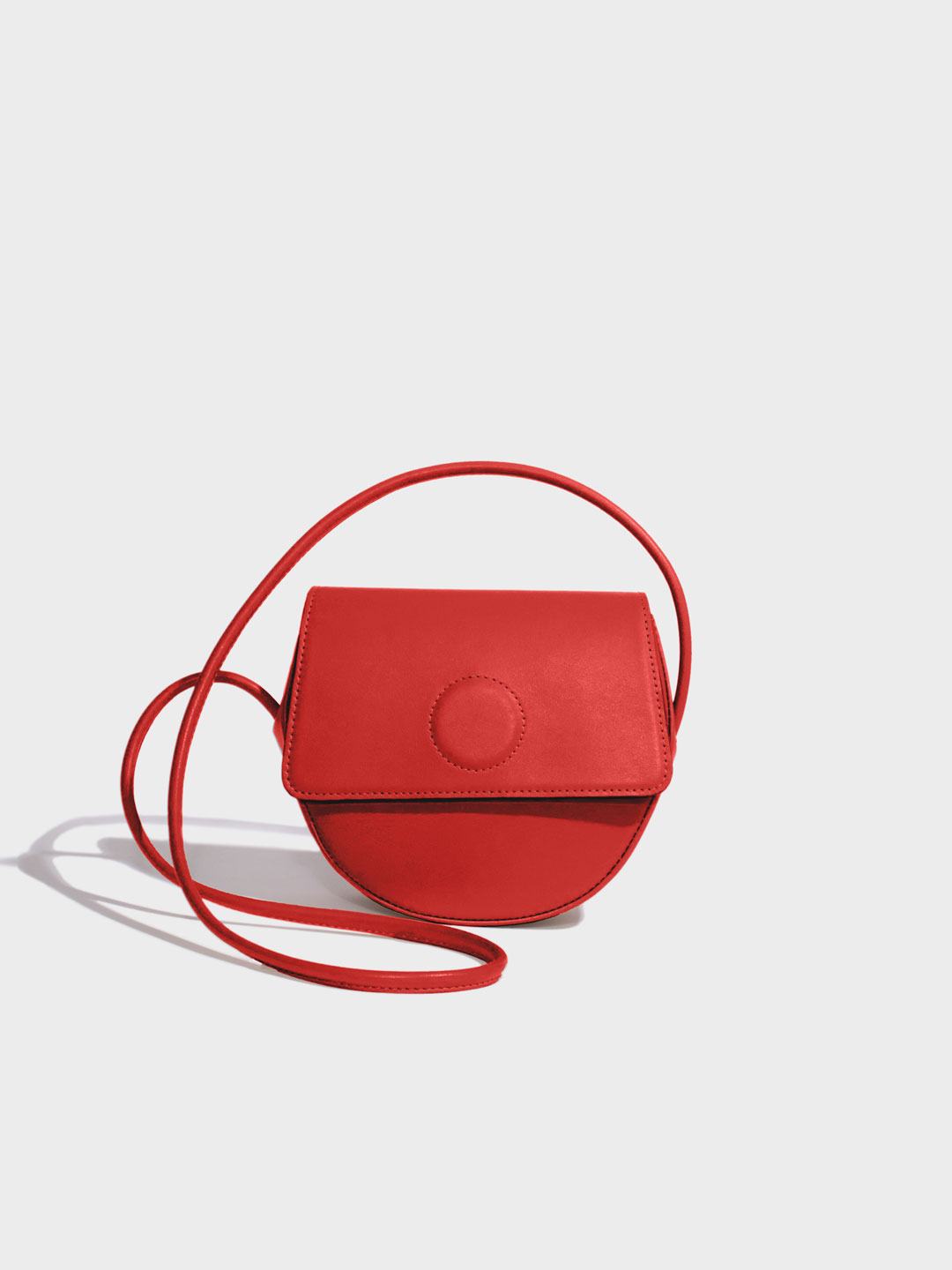 Trapeze Crossbody Bag - Red