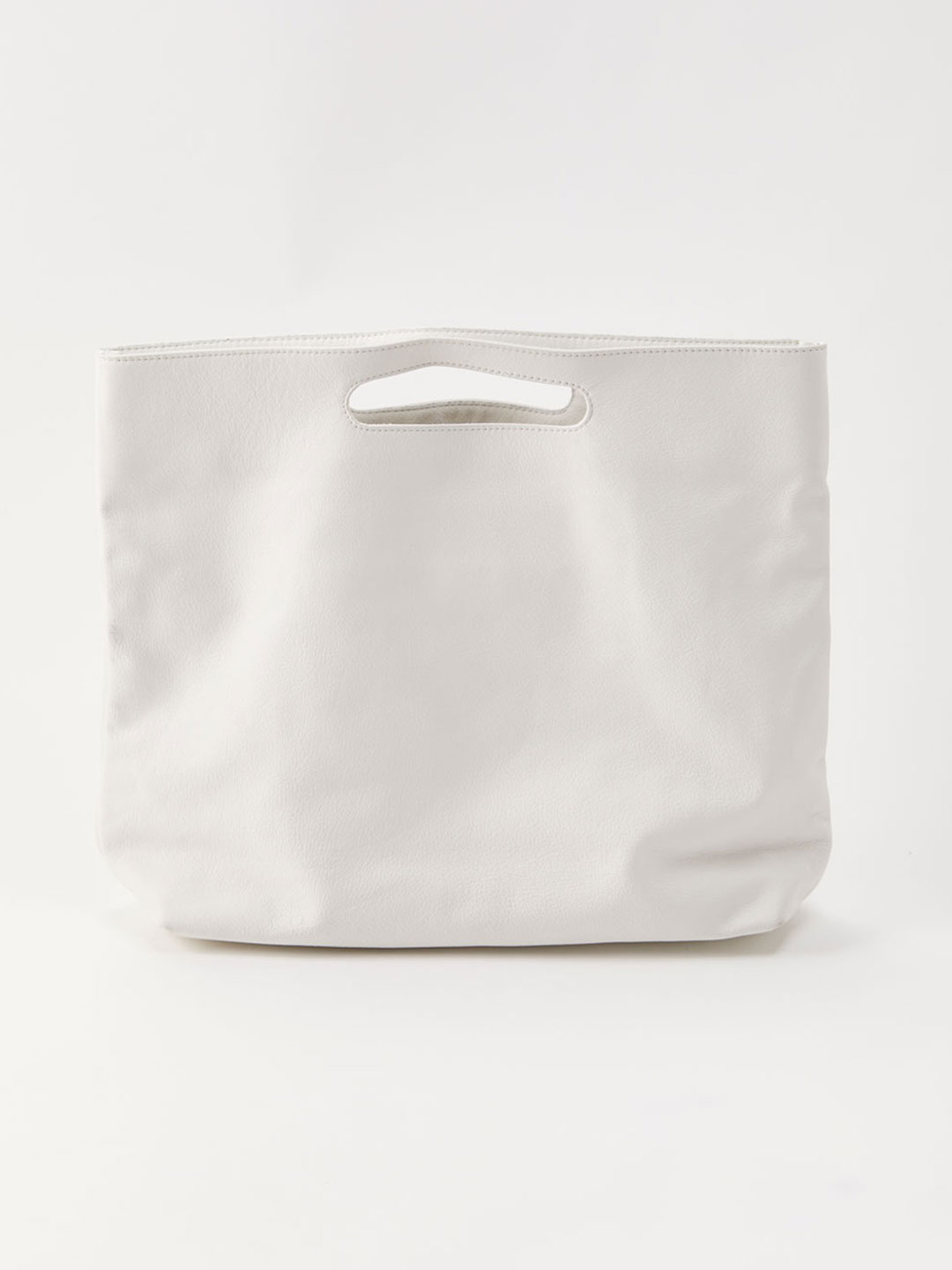 Slouch Foldover Bag - White