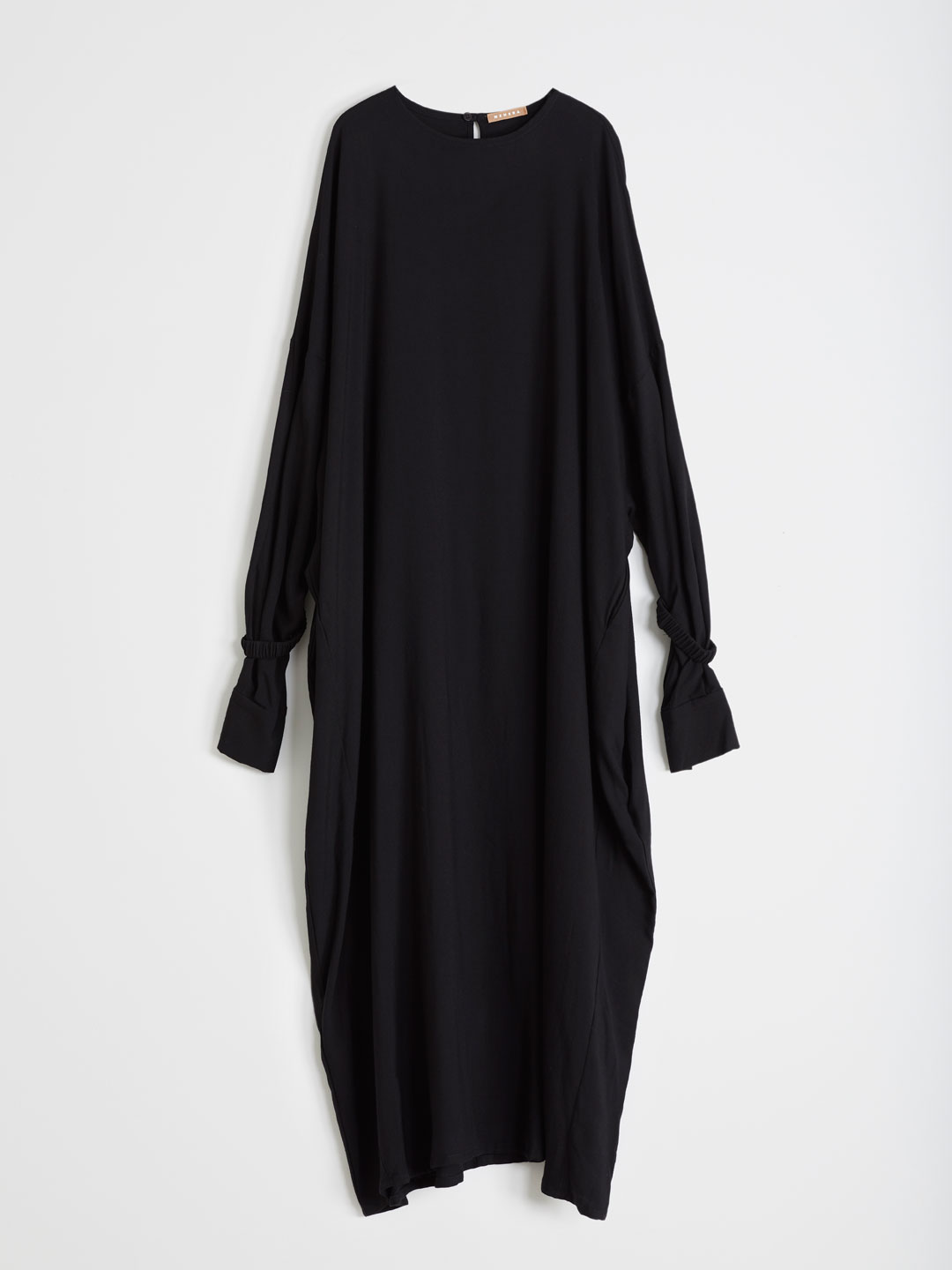 Viscose Wool Long Onepiece - Black