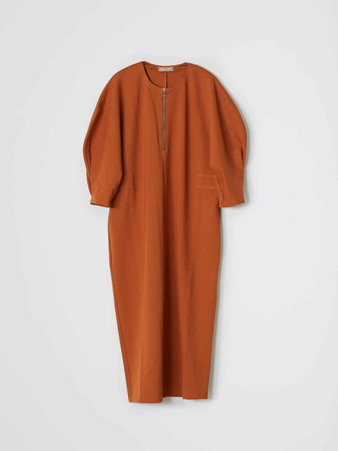 Viscose Rayon Jersey Dress - Orange