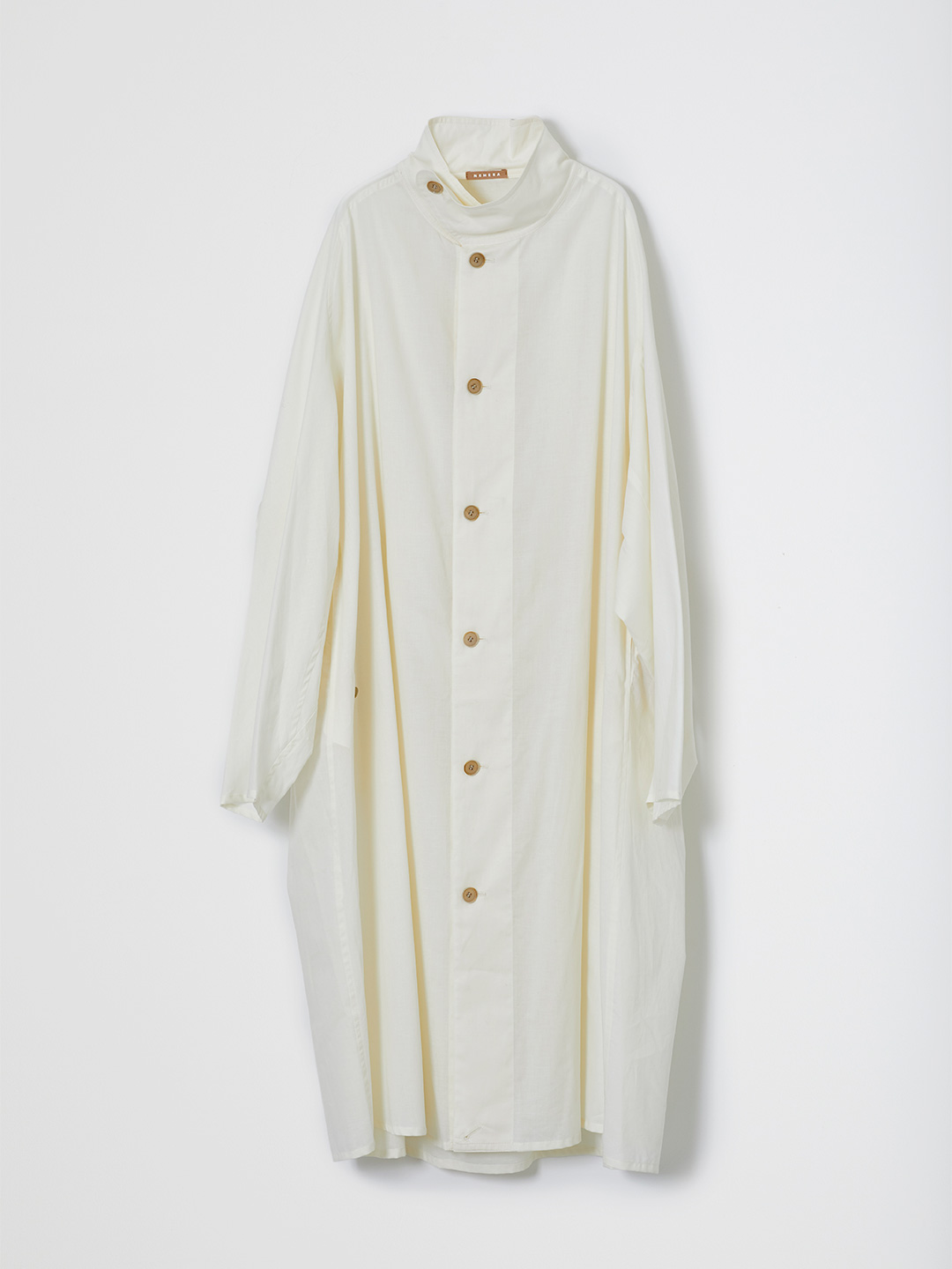 Light Poplin Shirt Coat - Off White