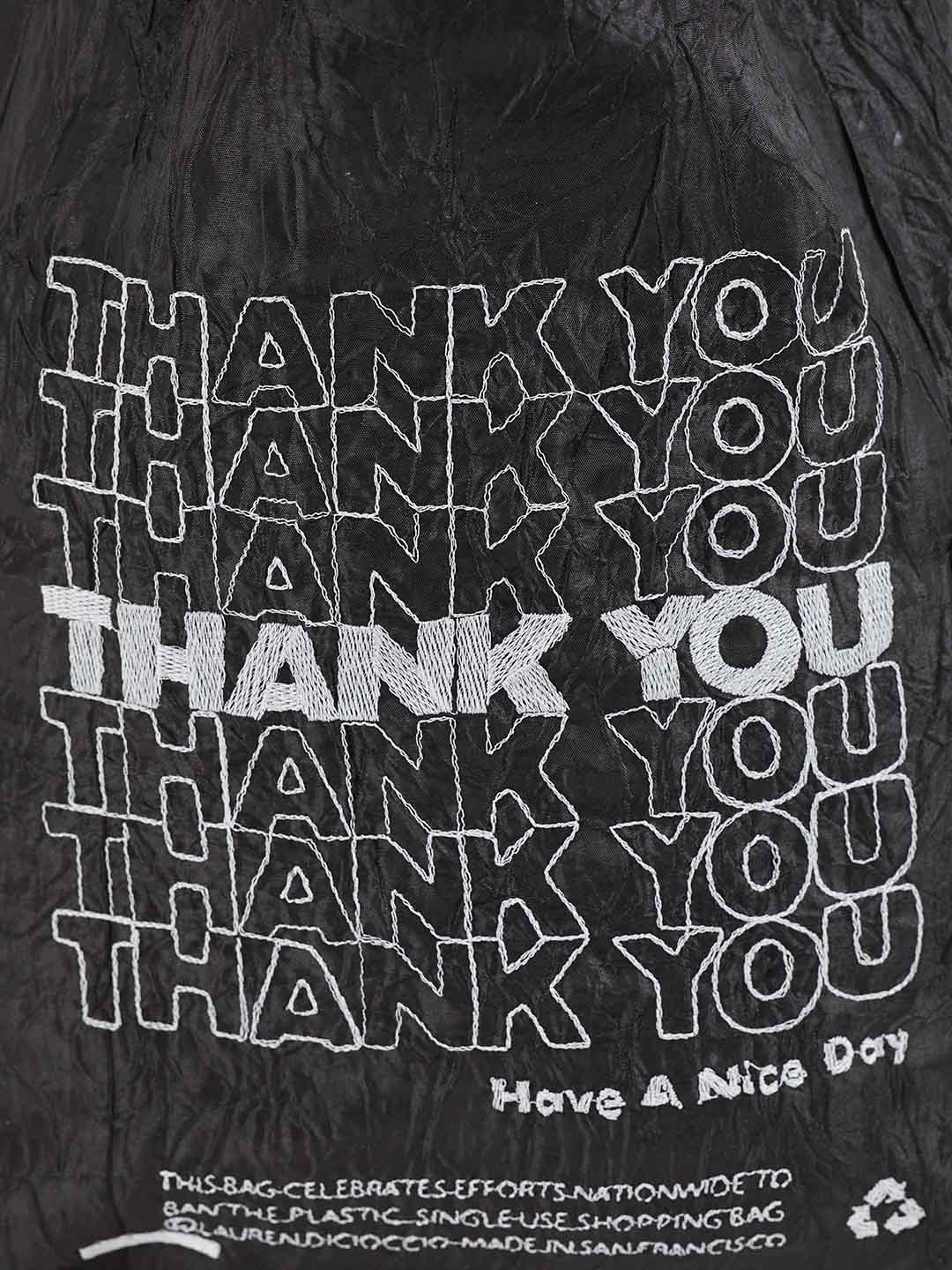 Thank You Tote Black ①- Thank You Black