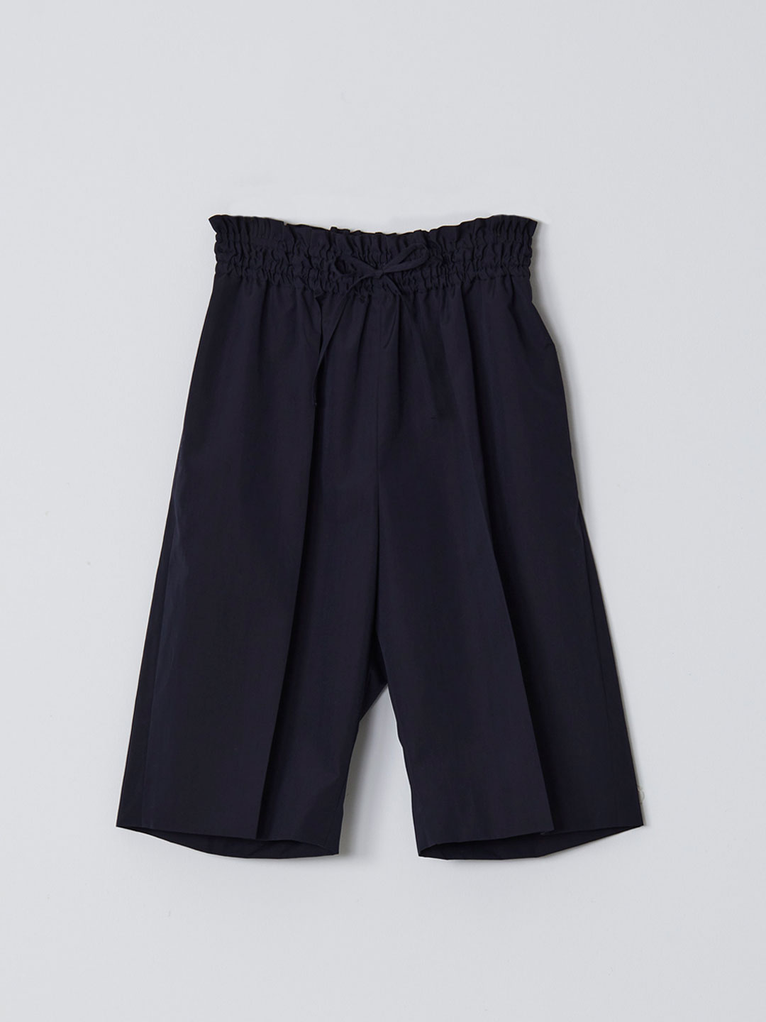 No 0210  Wool Silk Shorts - Navy