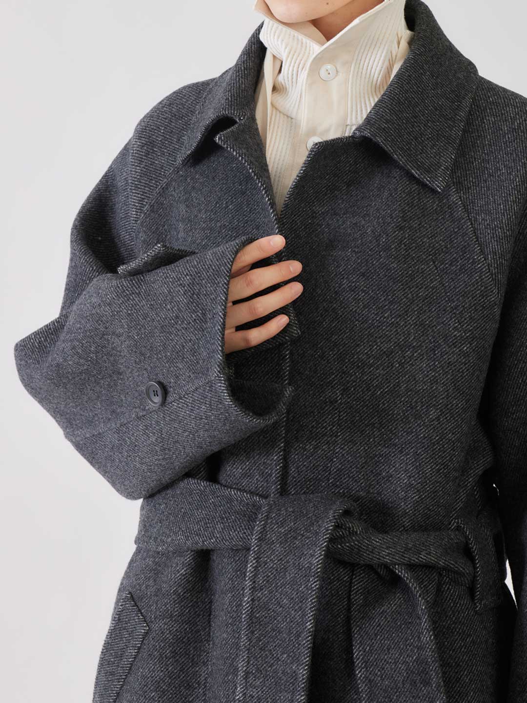 postelegant 22aw wool rever raglan coat ブルゾン 【全商品オープニング価格 特別価格】