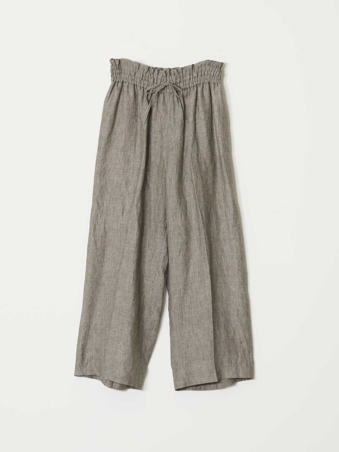 No.0148 Linen Chambray Trousers - Grey