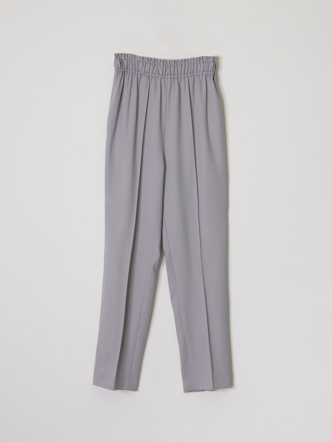 No.0257 Wool Easy Trousers - Light Grey