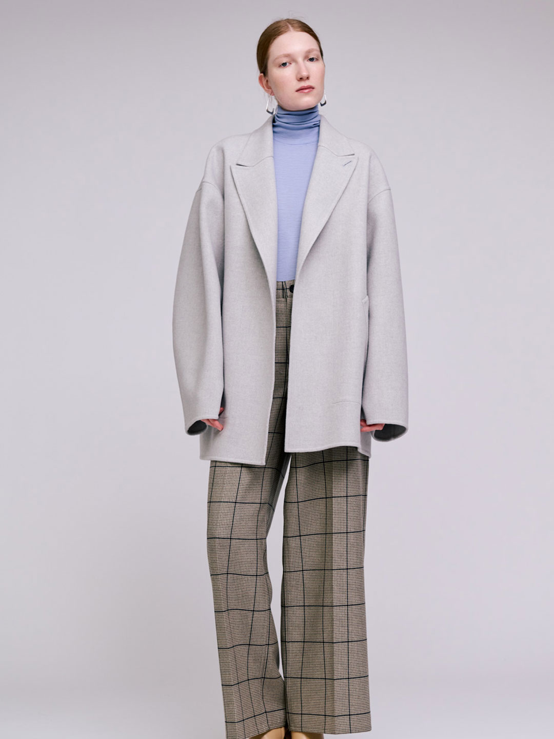 POSTELEGANT(ポステレガント) | ウールリバーショートコート - ライト