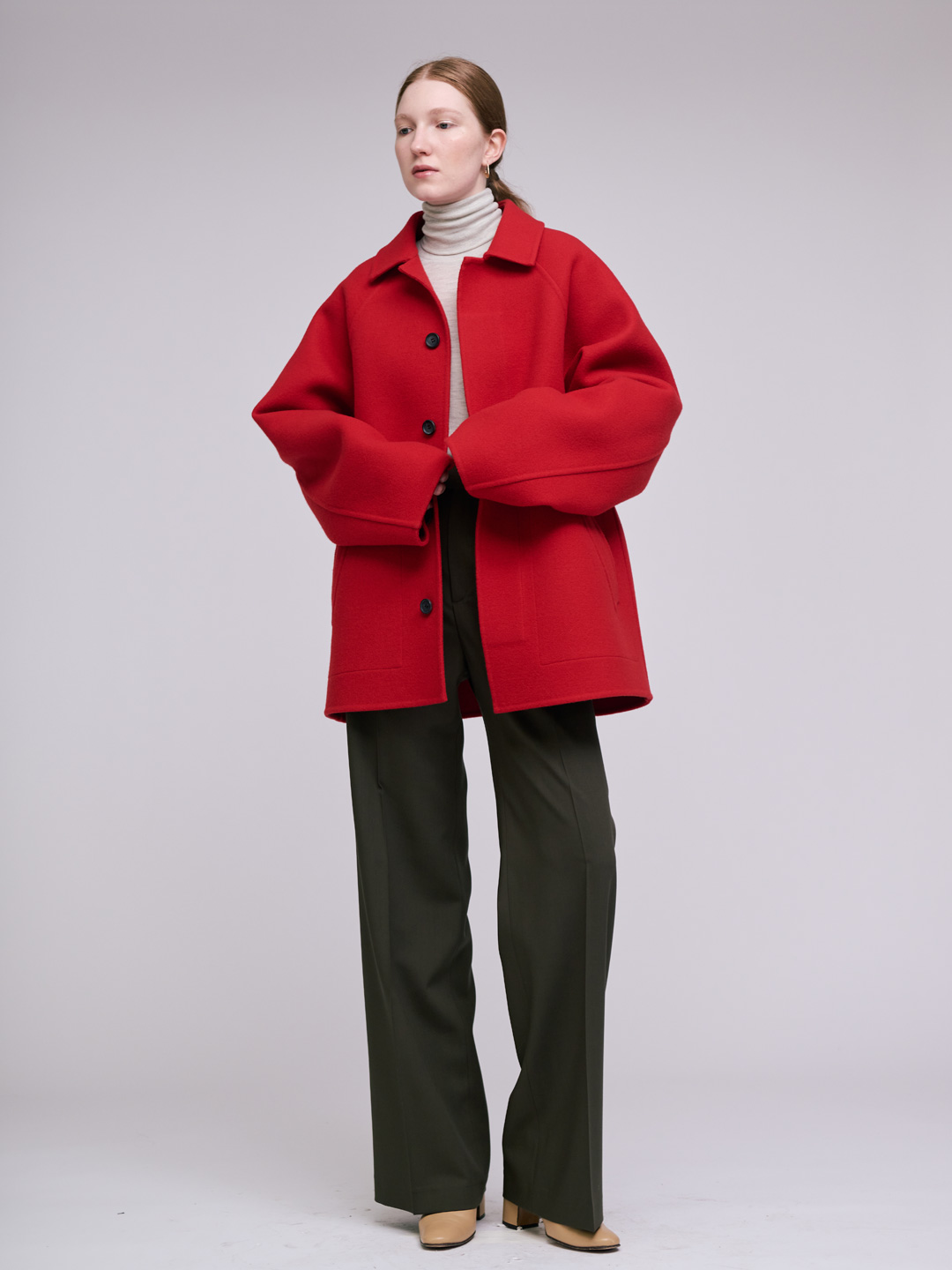 POSTELEGANT(ポステレガント) | ウールリバーラグランショートコート