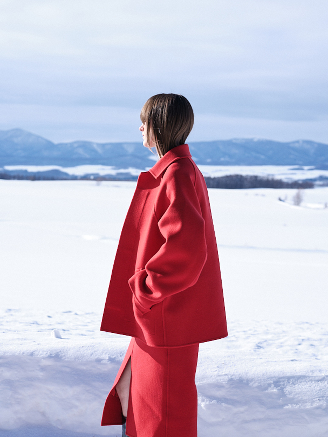 postelegant ポステレガント　20aw ムートンベスト POSTELEGANT(ポステレガント) | ウールブルゾン - マルチカラー