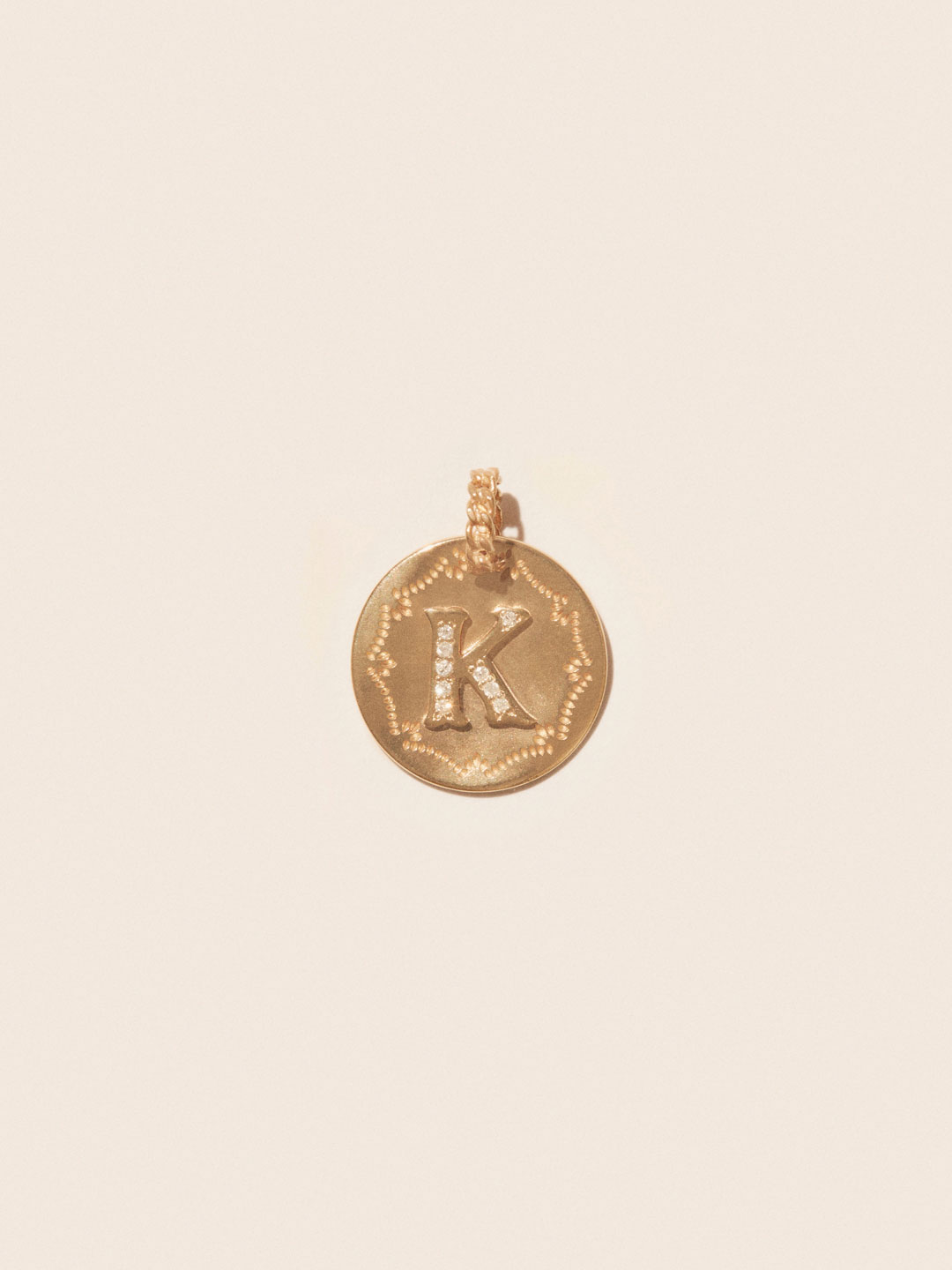 Alphabet Pendant - Yellow Gold