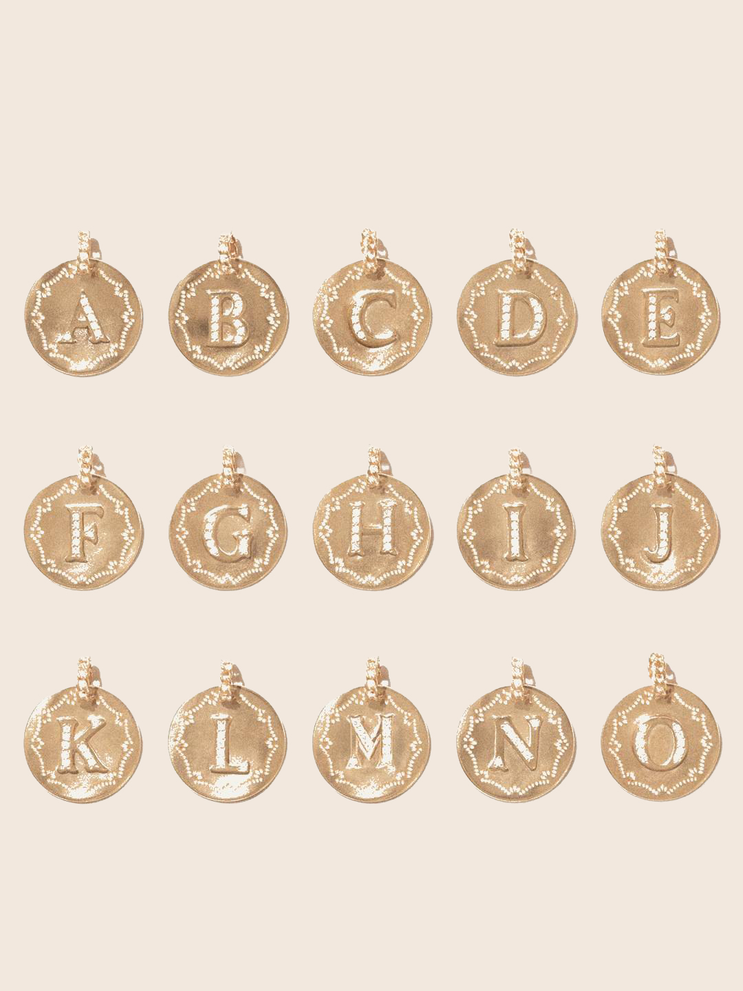 Alphabet Pendant - Yellow Gold
