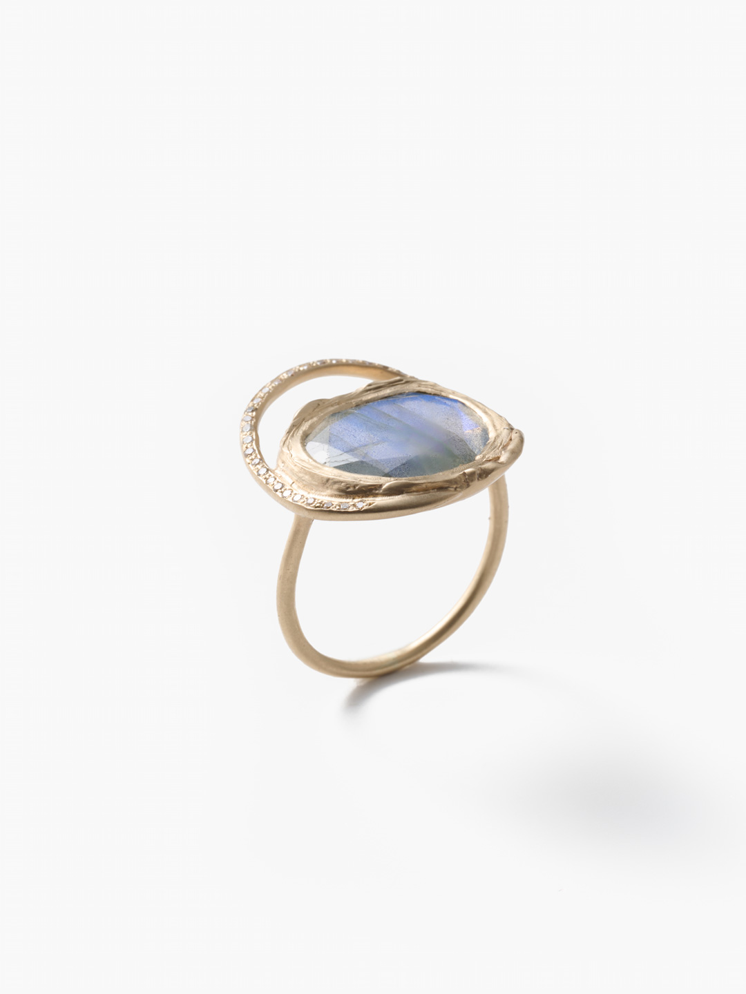 Gaia Ring Labradorite Ba_Gailab - Yellow Gold