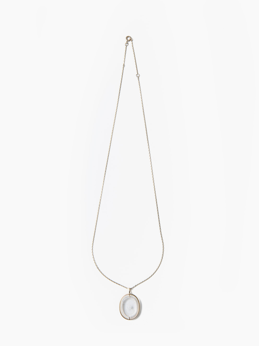 L'A'  Mour N1 Necklace Crystal - Yellow Gold