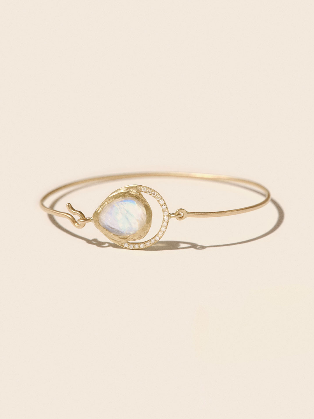 Gaia Bracelet Moonstone - Yellow Gold