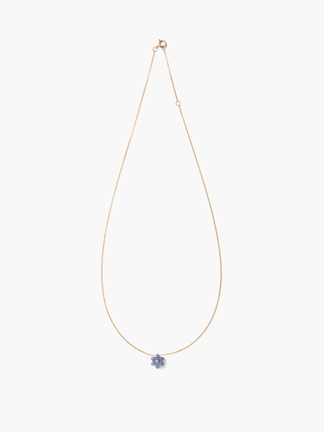 IDA Necklace Iolite - Yellow Gold