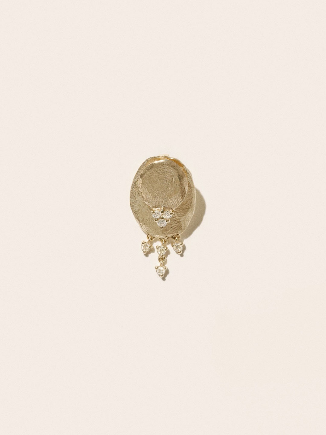 Gaby N3 Pierced Earring - Yellow Gold