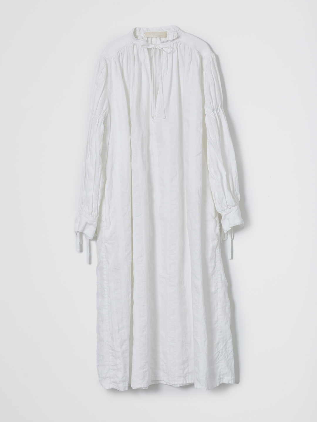 Linen Vintage Dress  - Off White