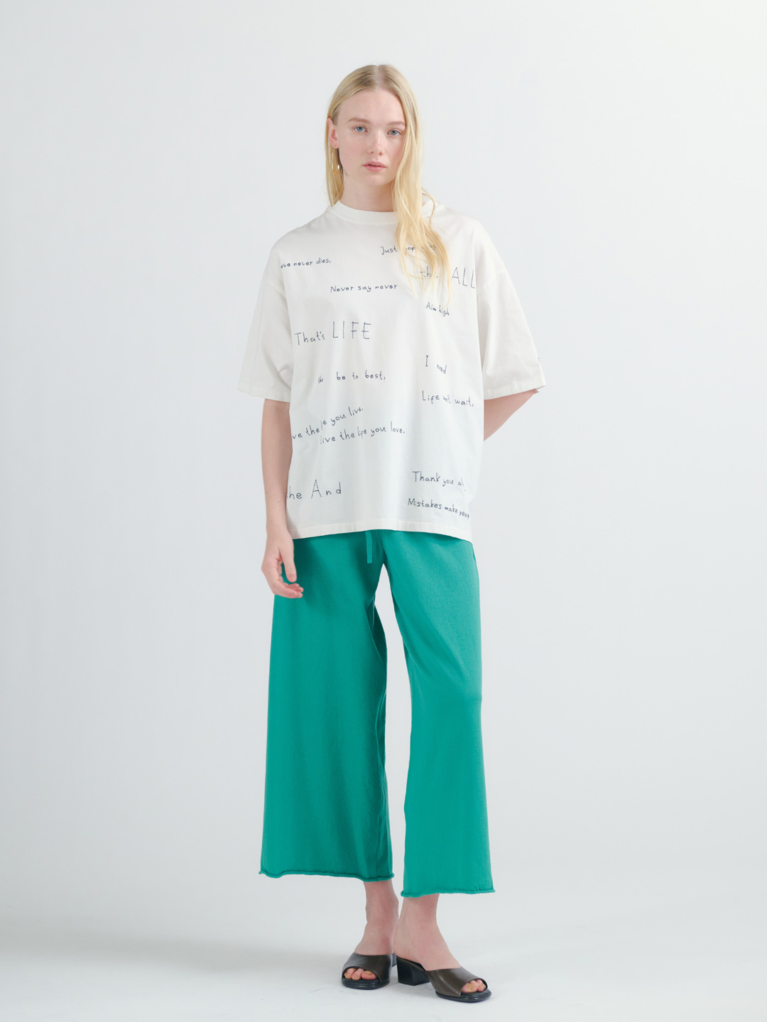 SP加工25 天竺Tシャツ / 刺繍総柄  - Off White