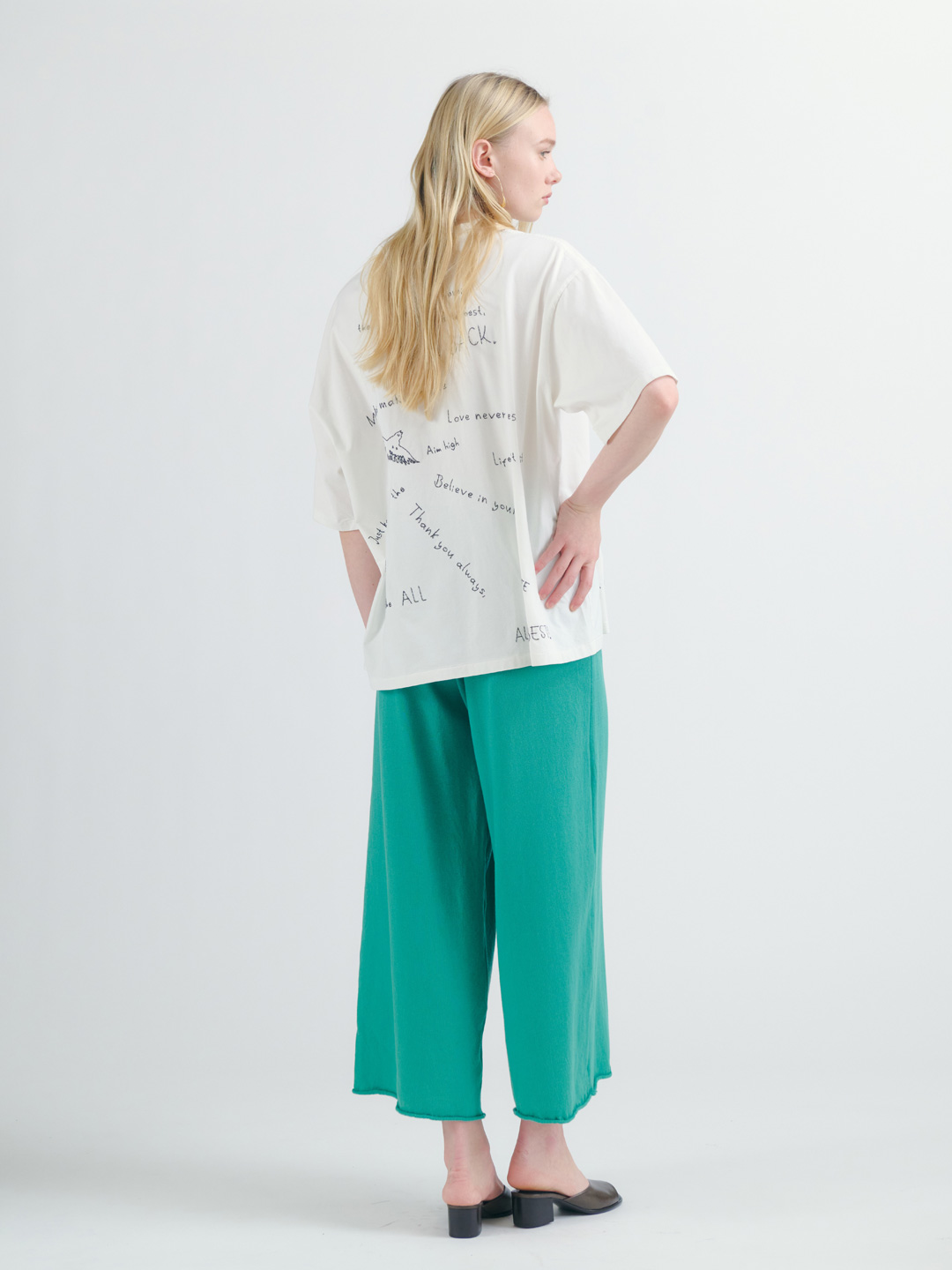 SP加工25 天竺Tシャツ / 刺繍総柄  - Off White