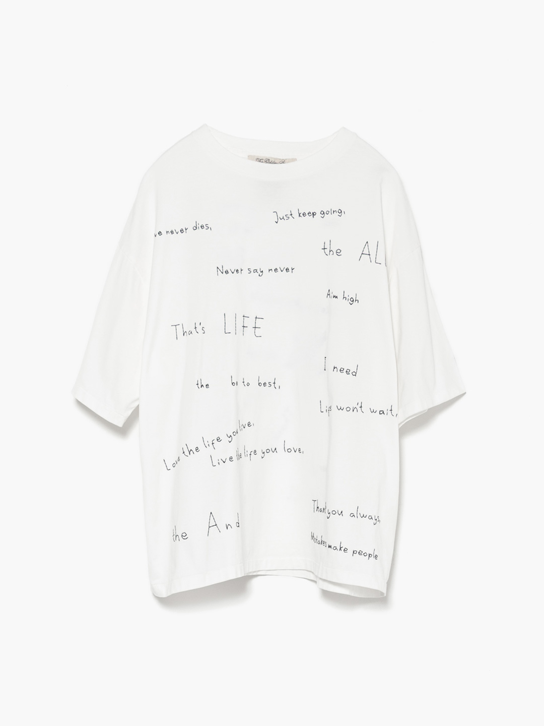 SP加工25 天竺Tシャツ / 刺繍総柄  - Off White