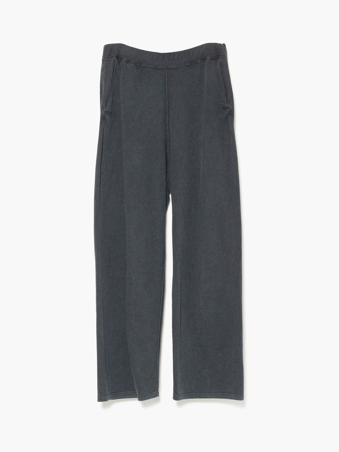 SP加工スーピマ裏毛イージーパンツ - Black