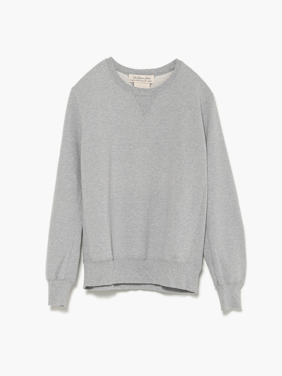 SP加工裏毛クルーネックトップ - Heather Grey