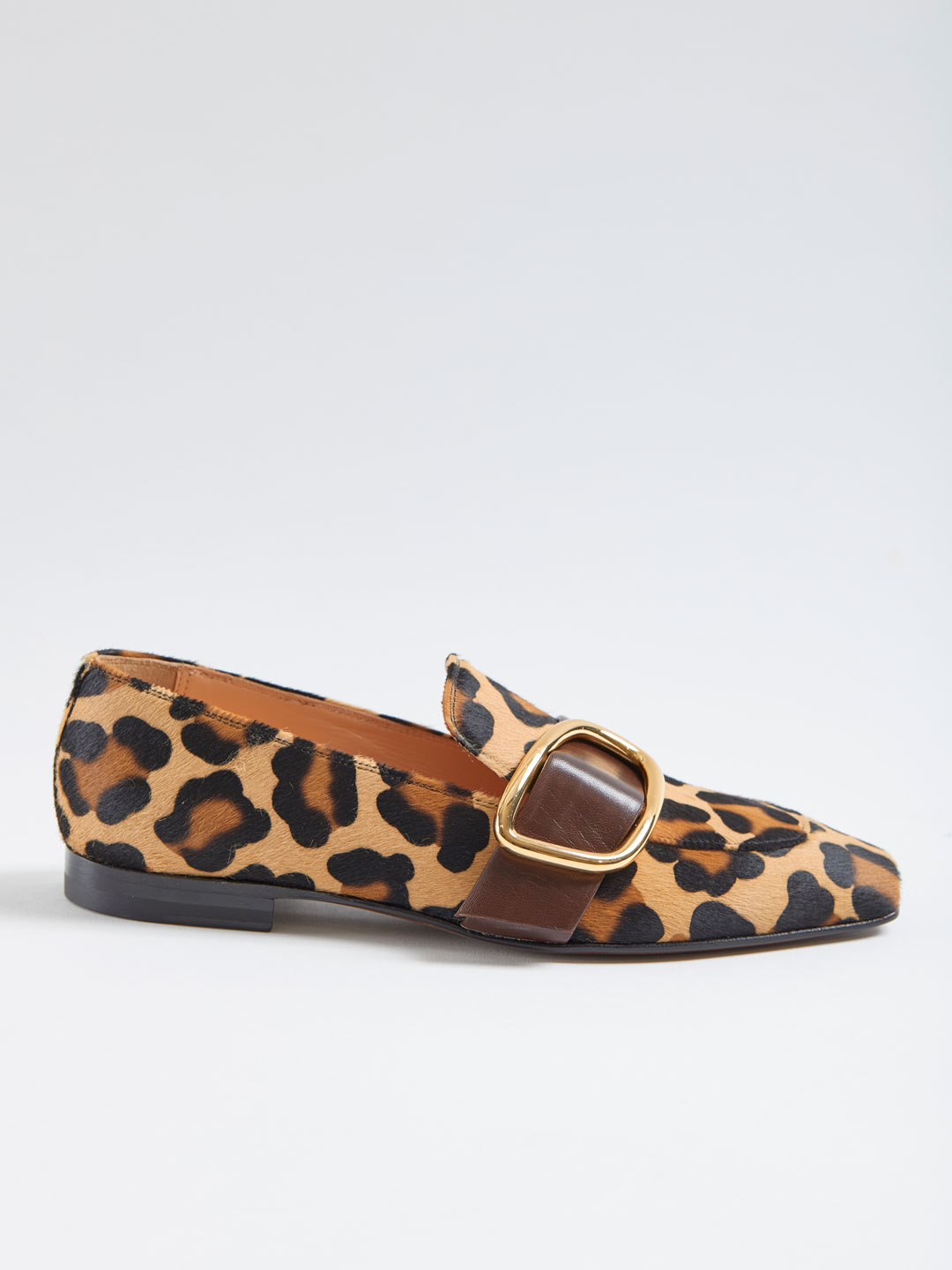 Charmer Leopard Belted Loafer - Beige