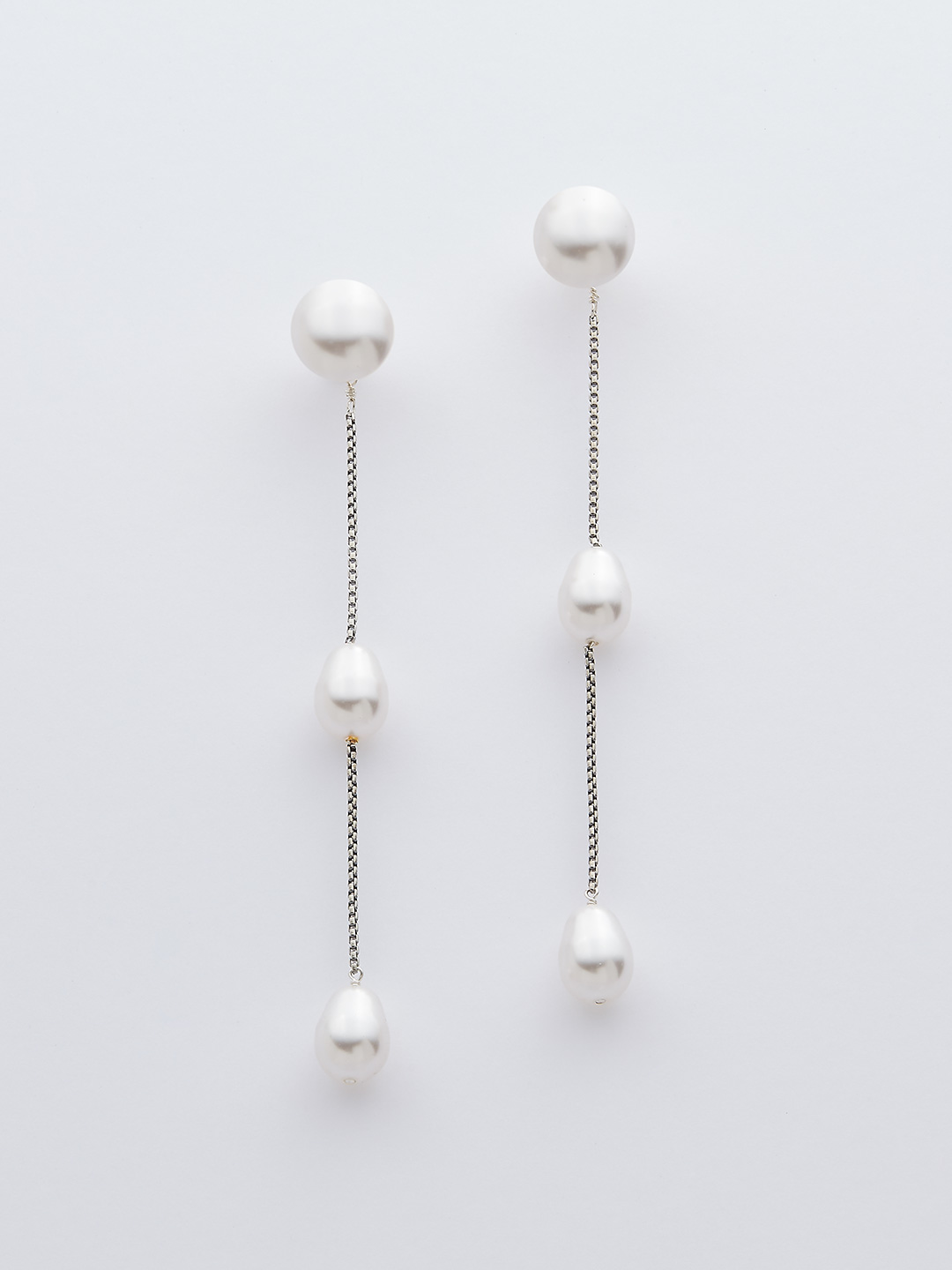 Pearl Drop Pierced Earring - S