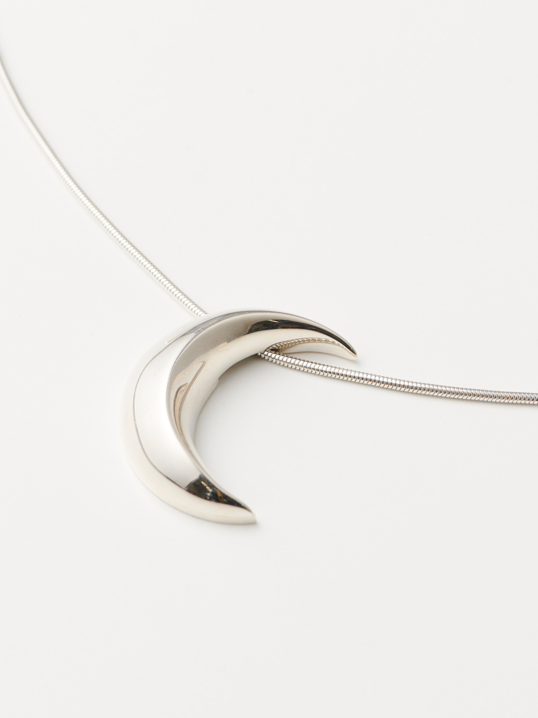 Moon Necklace - Silver