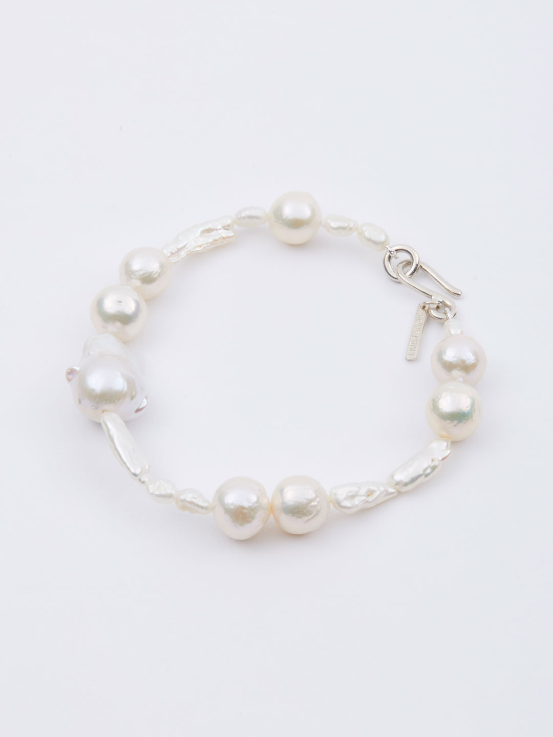 Assemblage Pearl Anklet - Silver