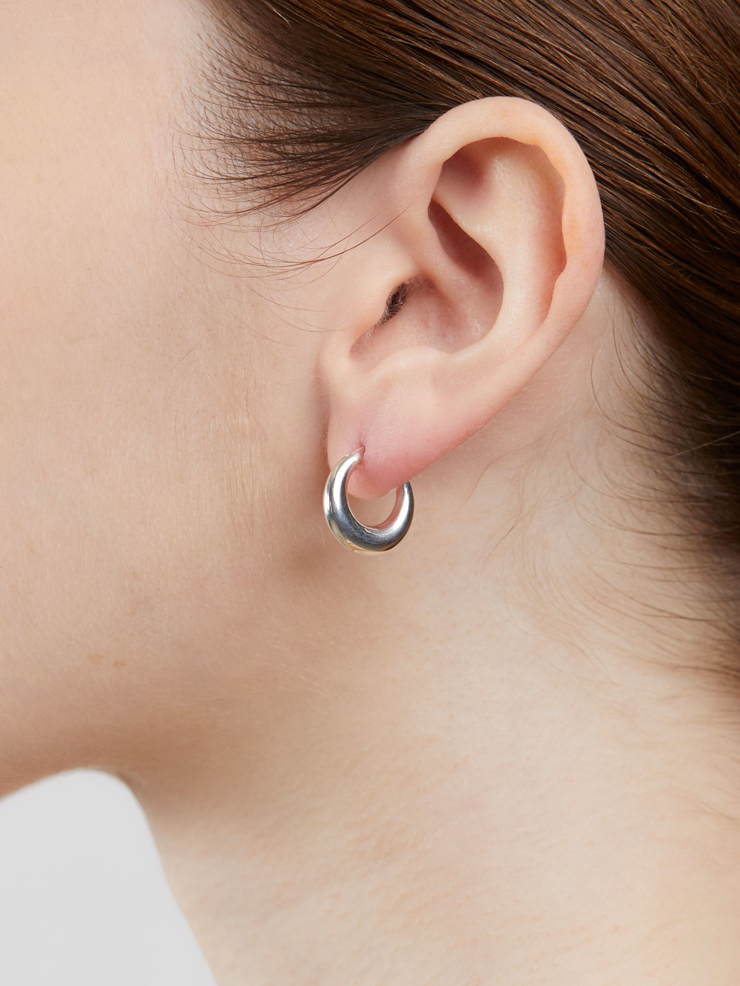 Tiny Essential Hoops - Silver