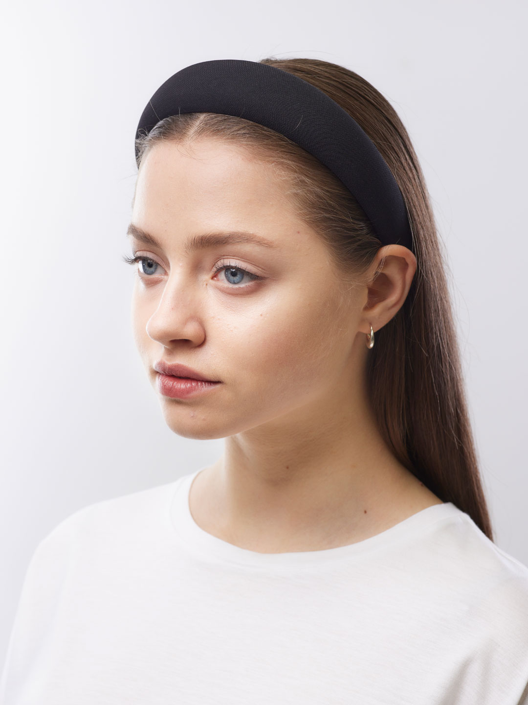 Classic Puffy Headband - Black