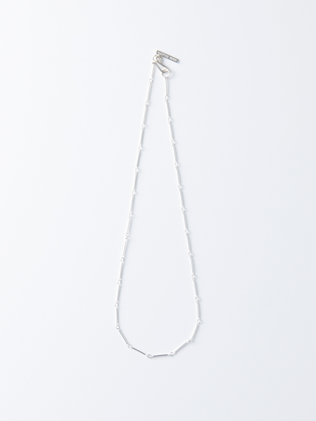 Bar Chain Necklace / 40cm - Silver