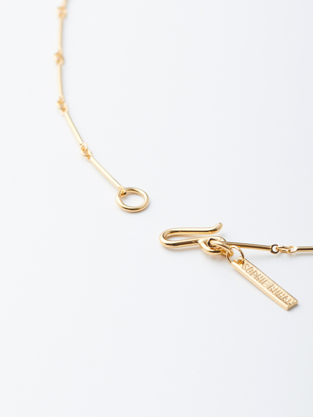 Bar Chain Necklace / 40cm - Gold