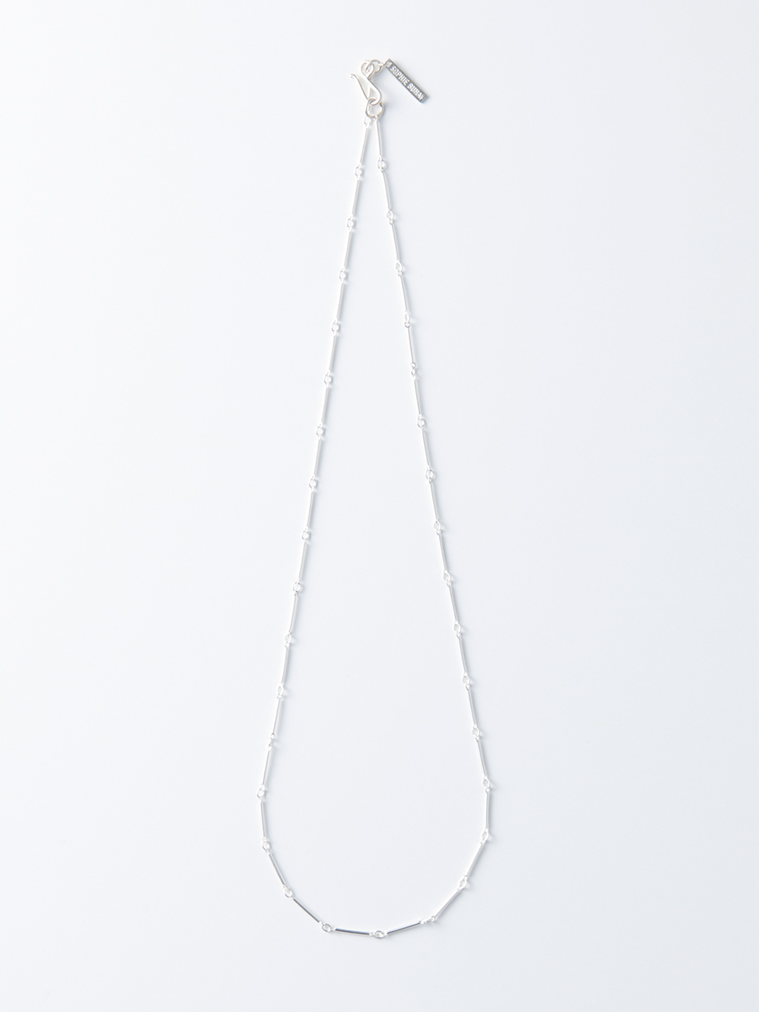 Bar Chain Necklace / 50cm - Silver