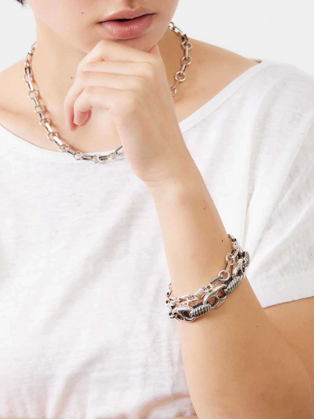 Medium Yves Bracelet - Silver