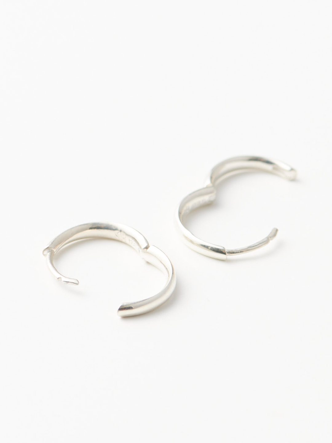 Small Intrinsic Hoops - Silver