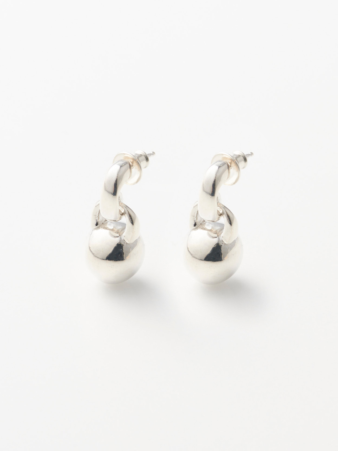 Everyday Orb Pierced Earrings - Silver