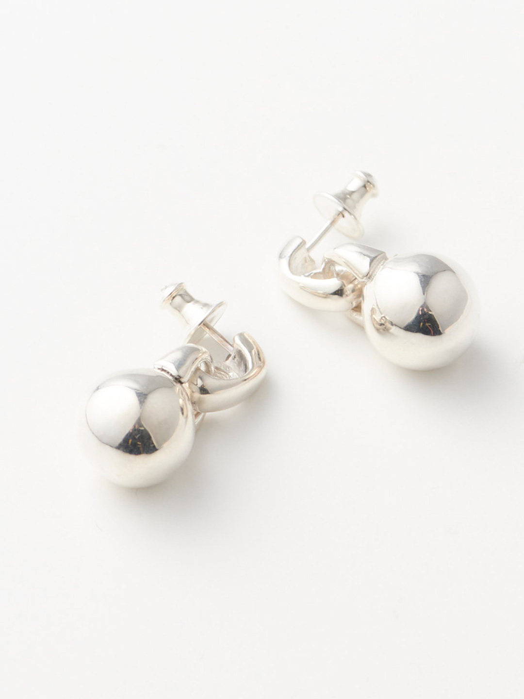 Everyday Orb Pierced Earrings - Silver