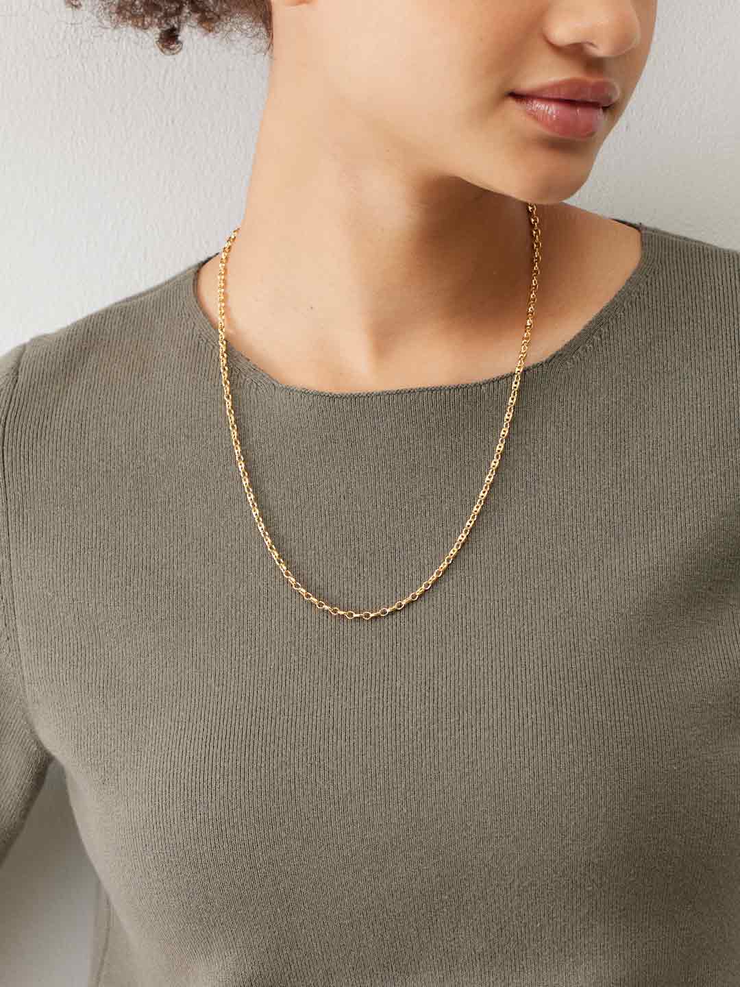 Long Classic Delicate Chain - Yellow Gold