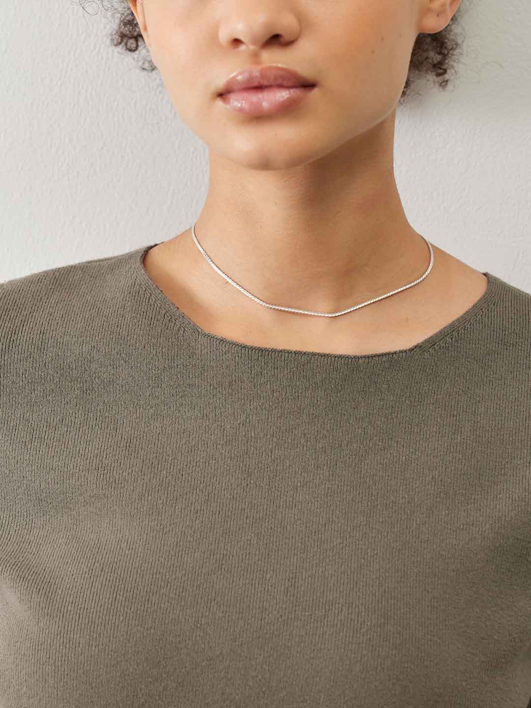 Ada Chain Necklace 35cm - Silver