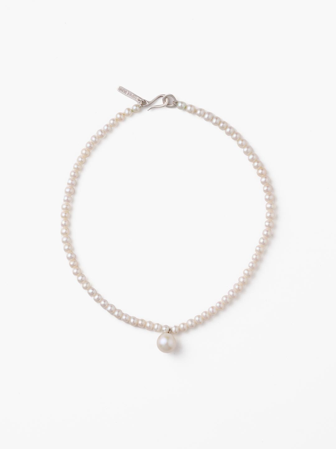 Classique Pearl Drop Choker - Silver